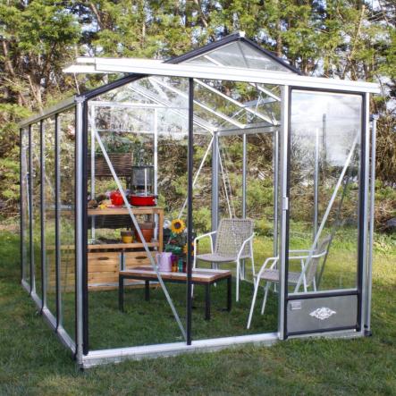 Serre de jardin en verre trempé ESSENTIA 10,80 m² - Aluminium 3200.00€ Livraison comprise