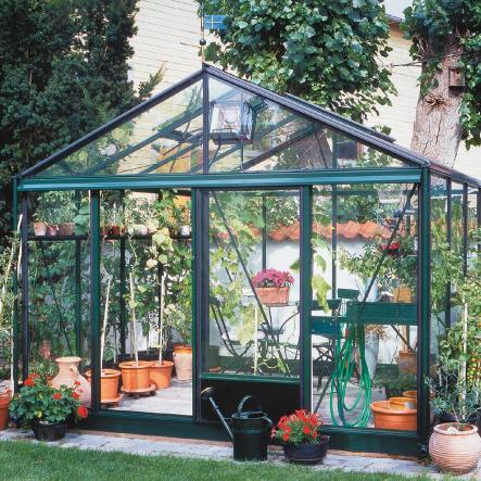 Serre de jardin en verre trempé LUXIA 14,10 m² - Coloris RAL au choix - 5650.00€ Livraison comprise