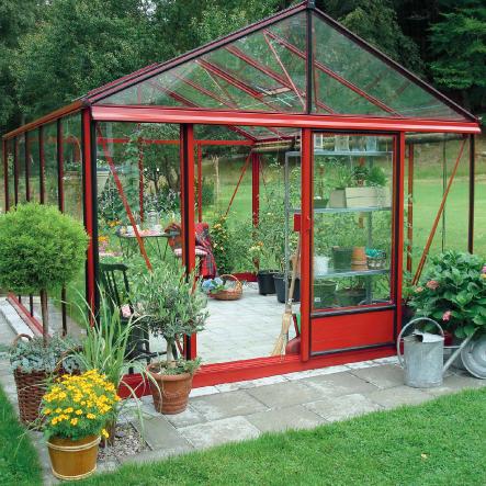 Serre de jardin en verre trempé LUXIA 18,70 m² - Coloris RAL au choix - 6590.00€ Livraison comprise