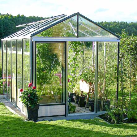 Serre de jardin en verre trempé LUXIA 9,00 m² - Aluminium - 3470.00€ Livraison comprise
