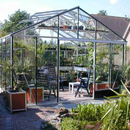 Serre de jardin en verre trempé SUPRA 23 m² - Aluminium - 7300.00€ Livraison comprise