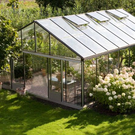 Serre de jardin en verre trempé SUPRA 24,40 m² - Aluminium - 7900.00€ Livraison comprise