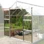 Serre de jardi en verre trempé LAURUS  11,30 m². Aluminium naturel - 1699.00€ Livraison comprise