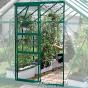 Serre de jardin en verre trempé CARVI  8.10 m². Laqué vert - 1359.00€ Livraison comprise