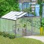 Serre de jardin en verre trempé ESSENTIA 11,80 m² - Aluminium 3290.00€ Livraison comprise