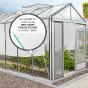 Serre de jardin en verre trempé LUXIA 12,50 m² - Aluminium - 4340.00€ Livraison comprise
