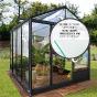 Serre de jardin en verre trempé LUXIA 7,30 m² - Coloris RAL au choix - 4390€ Livraison comprise