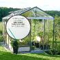 Serre de jardin en verre trempé LUXIA 9,00 m² - Aluminium - 3470.00€ Livraison comprise