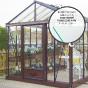 Serre de jardin en verre trempé SUPRA 14,40 m² - Coloris RAL au choix - 6790.00€ Livraison comprise