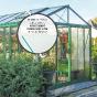 Serre de jardin en verre trempé SUPRA 16,70 m² - Coloris RAL au choix - 7290.00€ livraison comprise