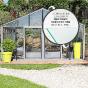 Serre de jardin en verre trempé SUPRA 34,70 m² - Aluminium - 11 000.00€ Livraison comprise