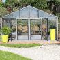 Serre de jardin en verre trempé SUPRA 34,70 m² - Aluminium - 11 000.00€ Livraison comprise